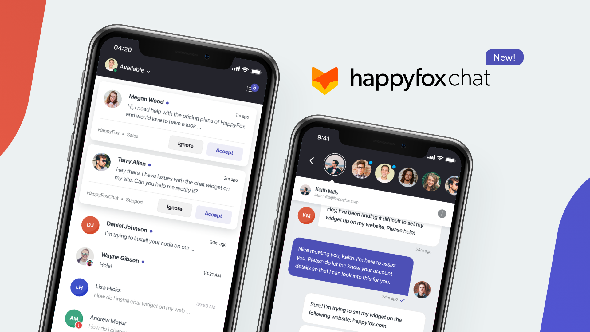 预览:新的HappyFox聊天移动应用程序